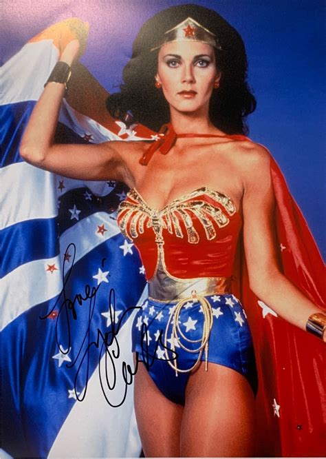 Lynda Carter Autograph Signed Wonder Woman Poster