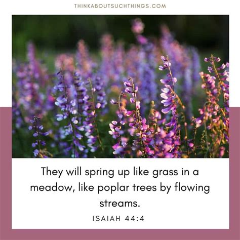 17 Beautiful Spring Bible Verses To Glean From | Think About Such Things