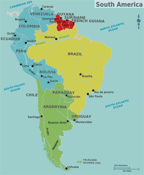 A List of the Countries in South America and Their Capitals - Country FAQ