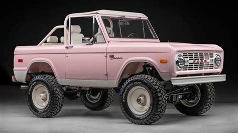 Velocity Modern Classics restomods a pink classic Ford Bronco