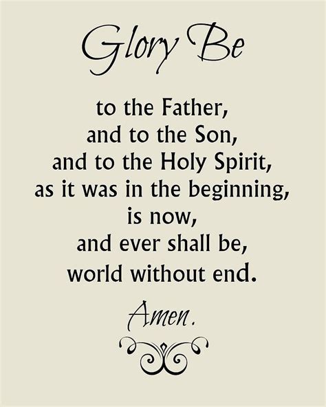 Glory Be To The Father Digital Art by Classically Printed