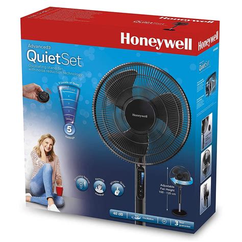 Honeywell Advanced QuietSet Stand Fan With Noise Reduction