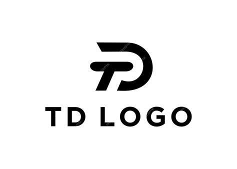 Premium Vector | Td logo design vector illustration