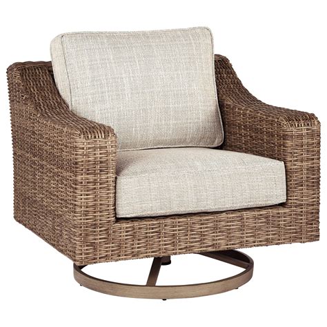 Signature Design by Ashley Beachcroft Swivel Lounge Chair with Cushion ...