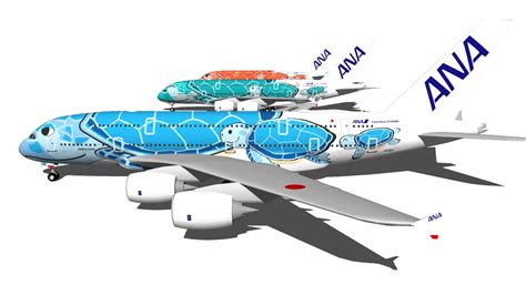 ANA Airbus A380-800 'Flying Honu' Special Livery (2019) (Wi-Fi Dome ...