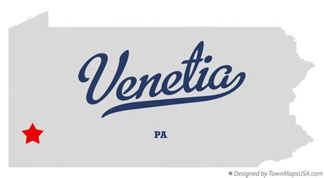 Map of Venetia, PA, Pennsylvania