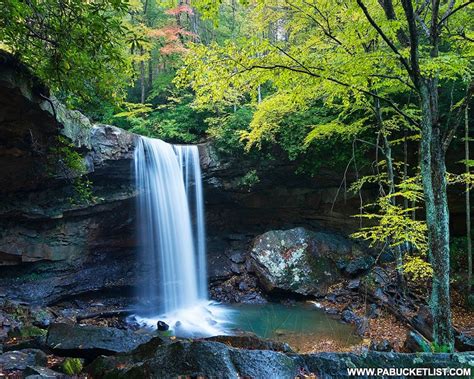 Exploring Cucumber Falls at Ohiopyle State Park - PA Bucket List