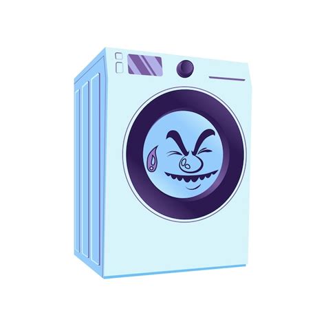 Premium Vector | Vector of washing machine cartoon character