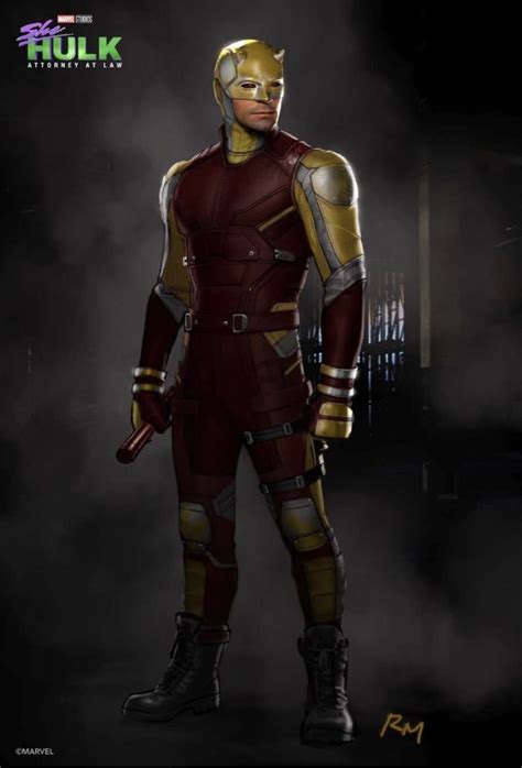 Daredevil’s Ketchup and Mustard Suit Shines in SHE-HULK Concept Art