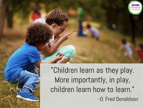 Inspiring Quotes About Play - The Kindergarten Connection