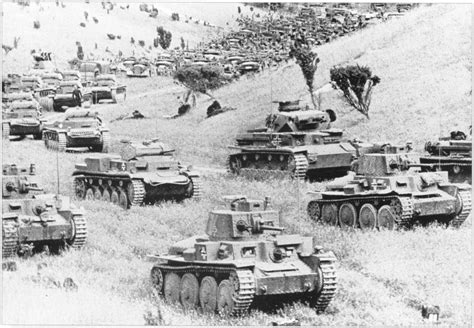 a blitzkrieg, a devastating tactic combining quick movmement of troops , tanks, and massive use ...