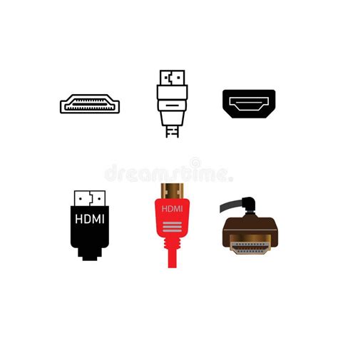 HDMI icon stock vector. Illustration of modern, computer - 232018083