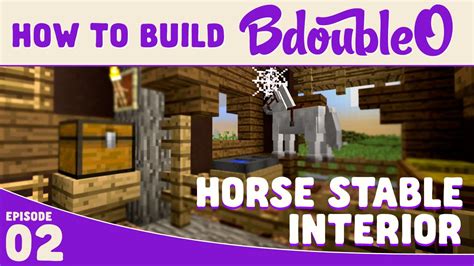 Minecraft How to build :: Horse Stable Interior - YouTube