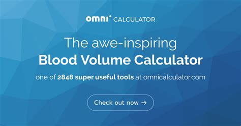 Blood Volume Calculator