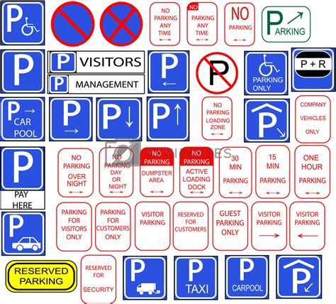 Several parking signs by gigra Vectors & Illustrations Free download - Yayimages