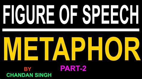 METAPHOR FIGURE OF SPEECH (PART- 2) - YouTube