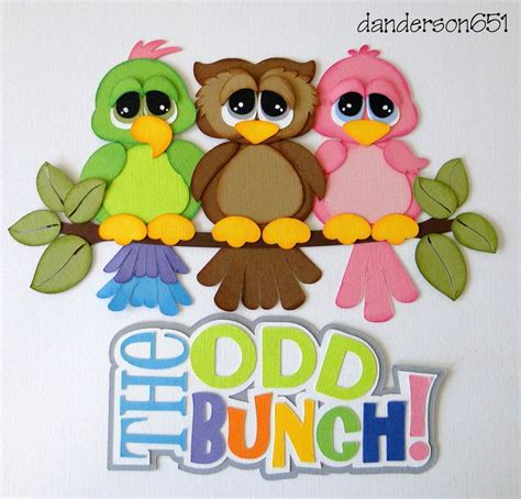 The Odd Bunch Paper Piecing Sest PreMade 4 Border Scrapbook Album danderson651 | Paper piecing ...