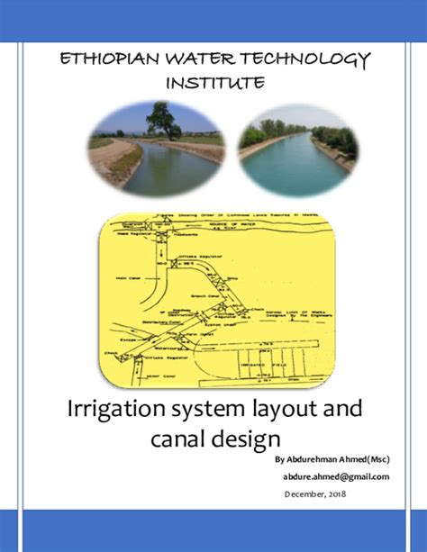 (PDF) Irrigation Layout and Canal Design | abdurehman ahmed - Academia.edu