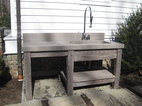 #Reclaimed Wood Base and #Concrete vanity sink by Trueform Concrete # ...