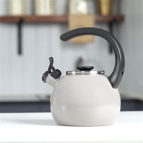 Circulon Enamel On Steel Whistling Tea Kettle 1.9 Liters, Gray ...