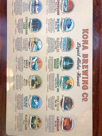 Kona Brewing Company Pub & Brewery, Kailua-Kona - Menu, Prices ...