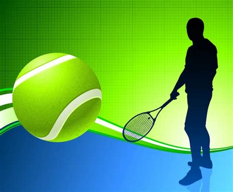 Tennis Player on Abstract Background Stock Vector Image by ©iconspro ...