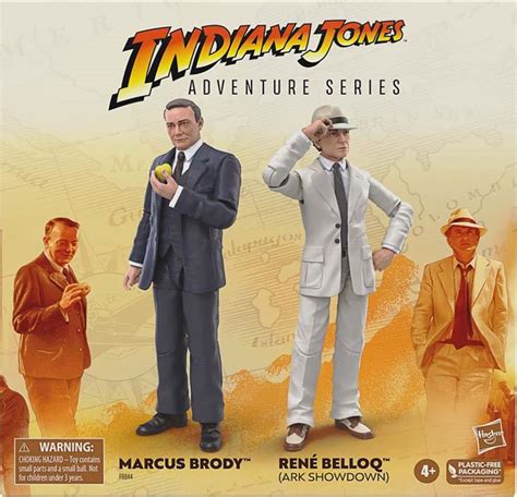 Indiana Jones Hasbro Adventure Marcus Brody & Rene Belloq (Ark Showdown)