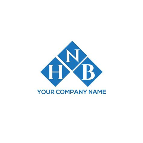 HNB letter logo design on WHITE background. HNB creative initials letter logo concept. HNB ...