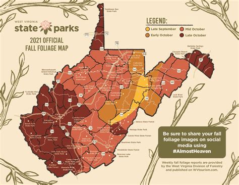 West Virginia Fall Foliage Map 2024 - Cloe Melony