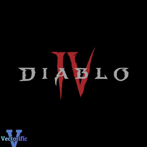 Diablo IV Core Logo Game Lover SVG Graphic Design Files - Inspire Uplift