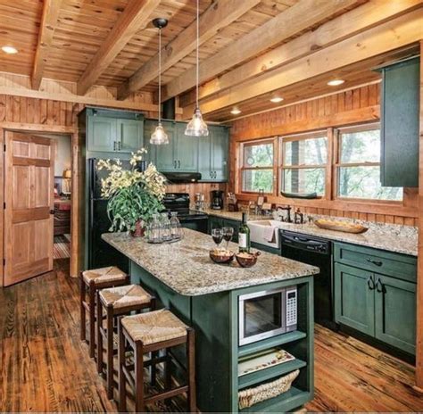 Pin by mavis walton on DECOR Birdseye house | Log home kitchens, Cabin ...