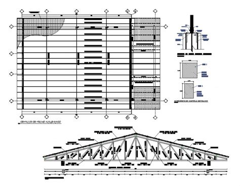 Roof Truss Detail Layout Drawing