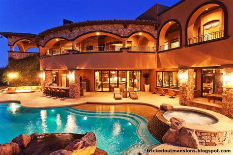 luxury pools | Beautiful las vegas mega mansion. View from the backyard. | Fabulous Pools ...