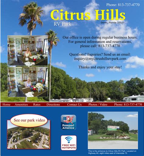 Citrus Hills RV Park Contact Us