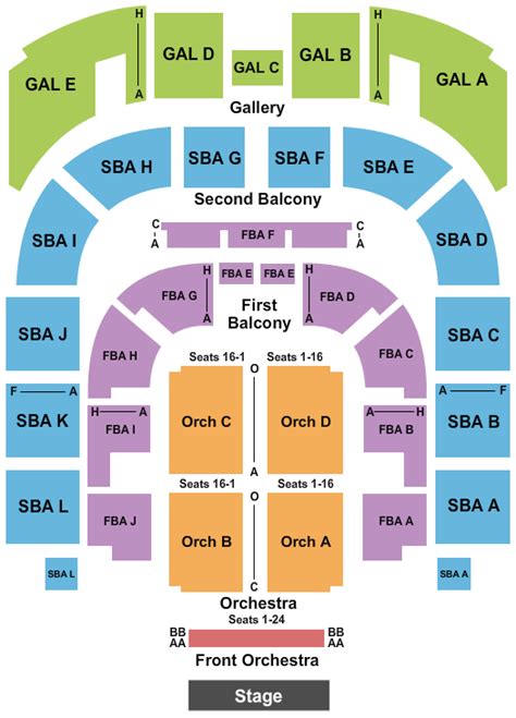 Township Auditorium Seating Chart & Maps - Columbia