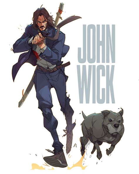 Fan Art Imagines JOHN WICK as an Animated Series — GeekTyrant | Comic art, Concept art ...