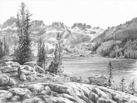 LANDSCAPES - Graphite Pencil Drawings by Diane Wright | Landscape drawings, Landscape pencil ...