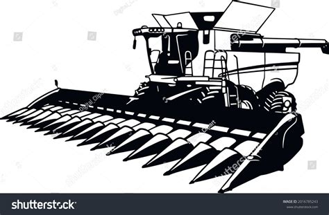 Combine-harvester Stock Vectors, Images & Vector Art | Shutterstock