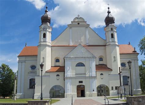 The Catholic Church in Lask Stock Photo - Image of religious, facade ...