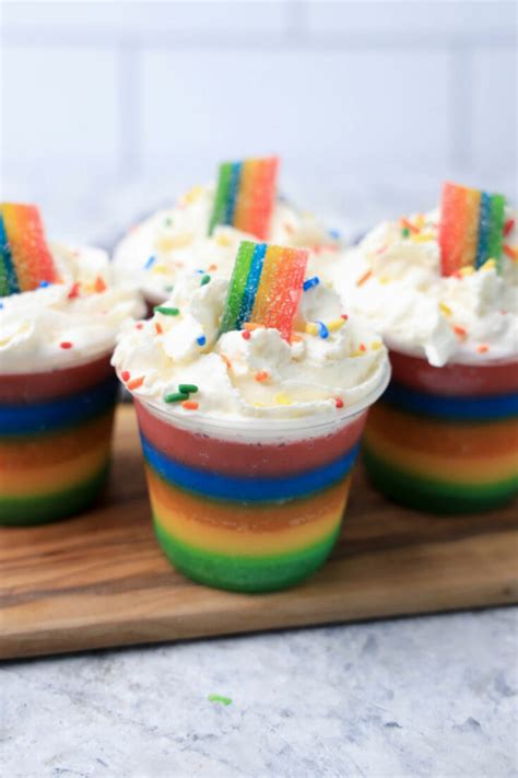 Rainbow Jello Shots