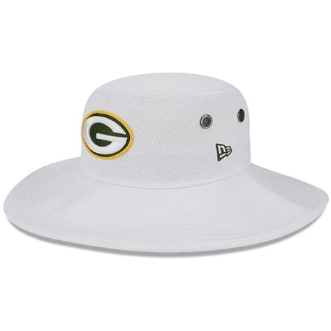 Men's New Era White Green Bay Packers 2023 NFL Training Camp Panama Bucket Hat - 21630557 | HSN