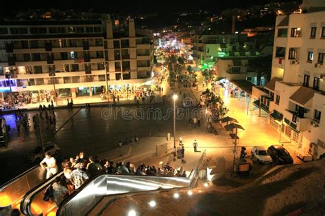 Nightlife in Albufeira Portugal Editorial Photography - Image of hotels ...