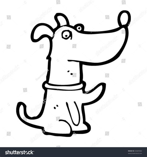 Dog Waving Goodbye Cartoon Stock Vector Illustration 65685964 ...