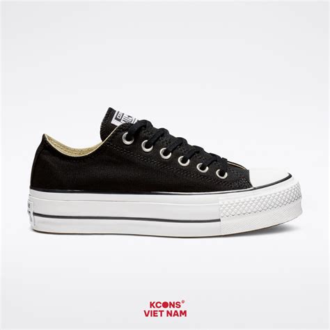 Giày Converse Chuck Taylor Canvas Platform Black Low Top 560250C ...