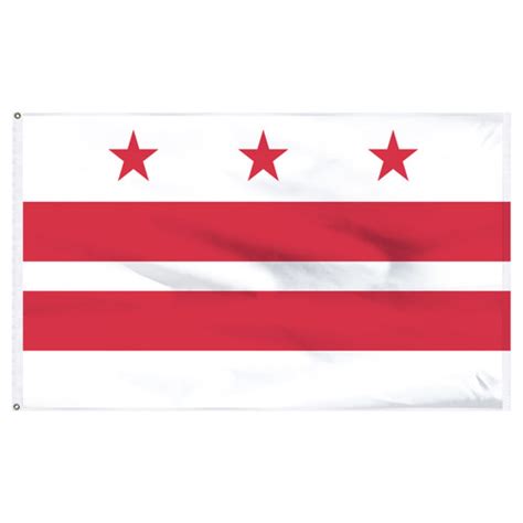 District of Columbia (Washington DC) 4in x 6in Polyester Flag