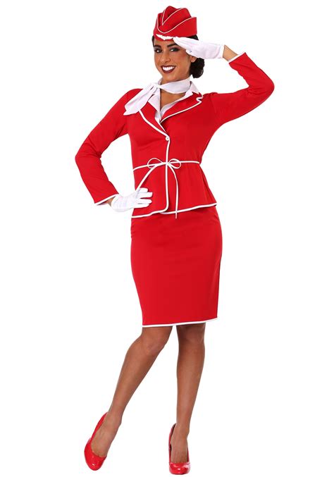 First Class Flight Attendant Costume for Women