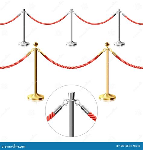 Rope barrier stock vector. Illustration of protection - 15771504