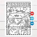 Tennessee State Map Coloring Page Sketch sketch template