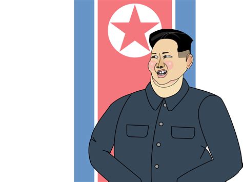 Clipart - Animated The Supreme Leader Kim Jong-un - Rocket Man