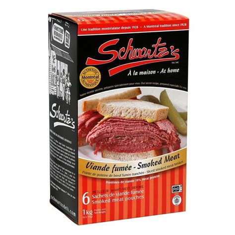 Schwartz’s Smoked Meat Pouches (175 g) Delivery or Pickup Near Me ...